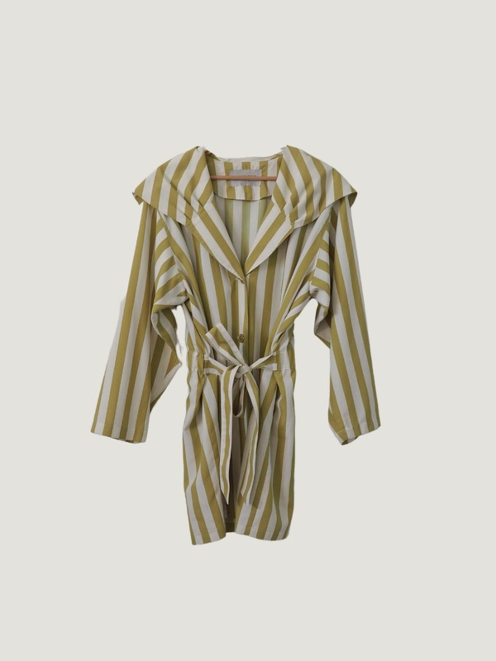 BePrecious stripe jacket golden green/white